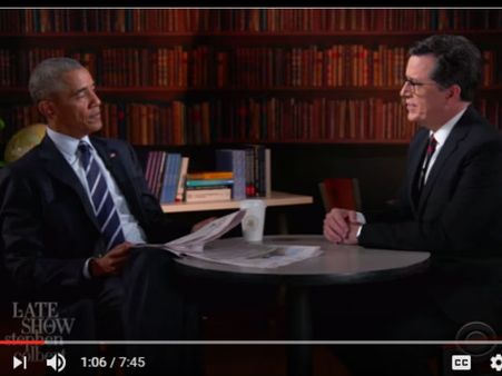 नई नौकरी के लिए इंटरव्‍यू की प्रैक्टिस कर रहे राष्‍ट्रपति ओबामा