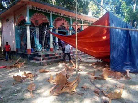 बांग्लादेश में मंदिरों पर हमला, मूर्तियां क्षतिग्रस्त