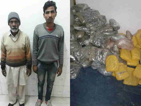 बरेली में 76 किलो चरस के साथ दो तस्कर गिरफ्तार, कीमत 76 लाख रु.