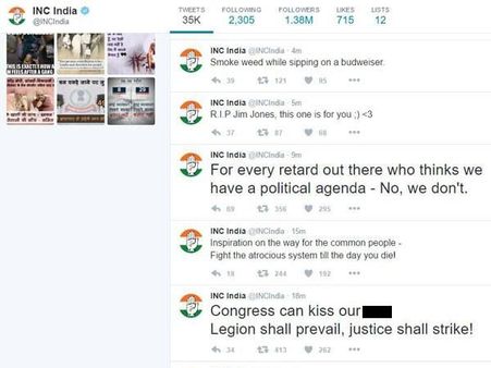 ट्विटर पर राहुल गांधी के बाद कांग्रेस का भी ऑफिशियल अकाउंट हैक, हैकर ने दी चेतावनी