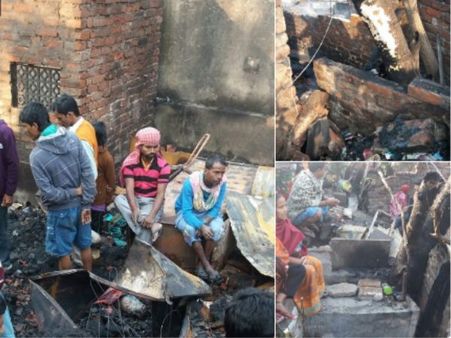 कोलकाता: सिलेंडर ब्लास्ट के बाद लगी भीषण आग से 2 की मौत, 12 से ज्यादा झुग्गियां राख