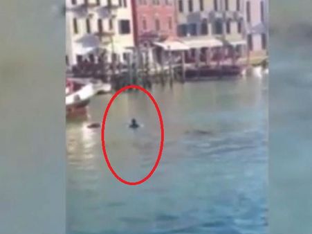 खूबसूरत वेनिस का बदसूरत चेहरा, डूबकर मर गया शख्स और लोग बनाते रहे VIDEO
