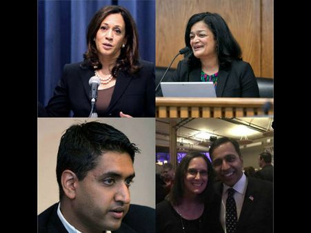 कमला समेत पांच भारतीयों ने ली अमेरिकी कांग्रेस सदस्‍य के तौर पर शपथ