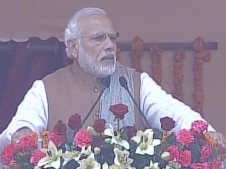 लखनऊ में बोले प्रधानमंत्री नरेंद्र मोदी, 14 वर्षों में उत्तर प्रदेश से विकास का वनवास हो गया
