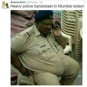 शोभा डे के ट्वीट पर नाराज हुई मुंबई पुलिस, कहा- आप से ये उम्मीद नहीं थी