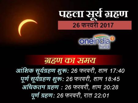 26 फरवरी 2017 को पहला सूर्यग्रहण, जानिए किसके लिए है घातक?