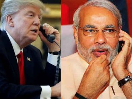 डोनाल्‍ड ट्रंप ने पीएम मोदी को किया फोन, विधानसभा चुनावों में बंपर जीत की दी बधाई
