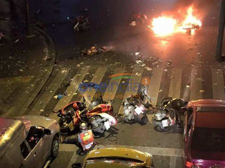 बैंकॉक के मिलिट्री अस्‍पताल के बाहर ब्‍लास्‍ट, 24 लोग घायल