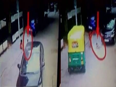 दिल दहलाने वाला Video: बच्ची के ऊपर से गुजर गई कार,देखें कैसे बच गई जान?