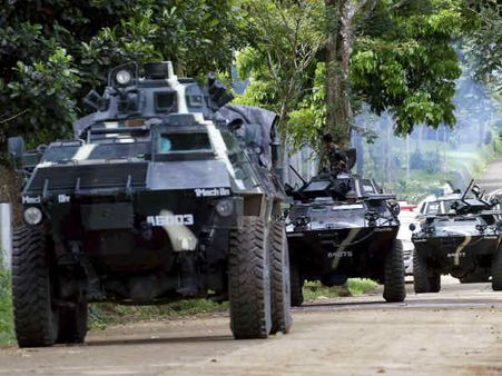 फिलीपींस में मारावी में सेना दाखिल, पूरे शहर में गूंज रही गोलियों की आवाज