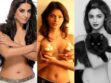 आलिया ही नहीं इन अभिनेत्रियों ने भी कैमरे के आगे उतारे हैं कपड़े, रसगुल्लों तक का हुआ इस्तेमाल