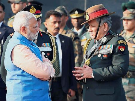 सेना प्रमुख जनरल बिपिन रावत ने कश्‍मीर में सेना के काम को सराहा