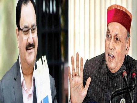 हिमाचल में धूमल-नड्डा की आपसी लड़ाई, संकट में भाजपा