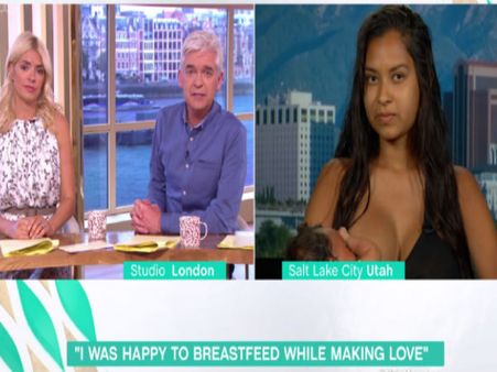ब्रेस्टफीडिंग के दौरान इंटीमेट हुई इस महिला ने अब TV पर मचाया बवाल