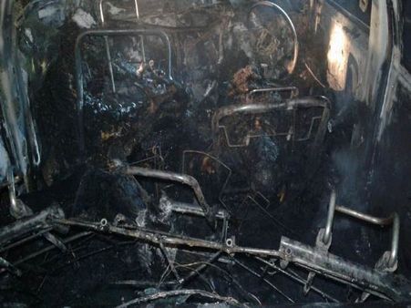 कार में अचानक लगी आग, तीन युवक झुलसकर मरे