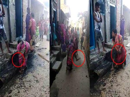 VIDEO: जब नाली से उठा-उठा कर एक दूसरे पर कचरा फेंकने लगी महिलाएं
