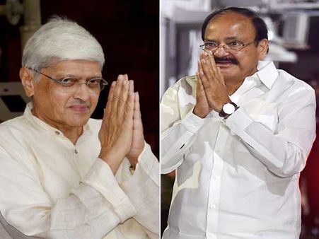उपराष्ट्रपति चुनाव 2017: वेंकैया नायडू Vs गोपालकृष्ण गांधी, क्या है वोटों का गणित?