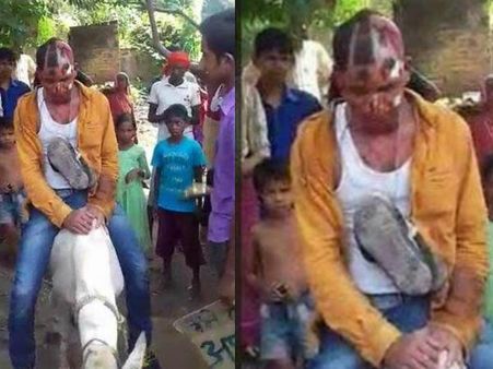 PICs: लड़की से कहा- I Love You तो करनी पड़ी गधे की सवारी