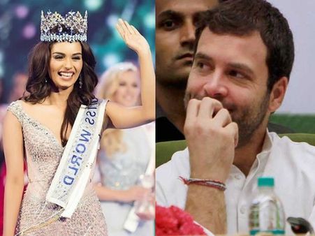 Miss World Manushi Chhillar को राहुल गांधी ने दी बधाई, बदले में जवाब आया 'Thank You Sir!'