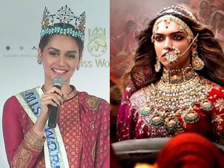 Padmavati Controversy: दीपिका पर पहली बार बोलीं मिस वर्ल्ड मानुषी छिल्लर, विवाद पर कही ये बात