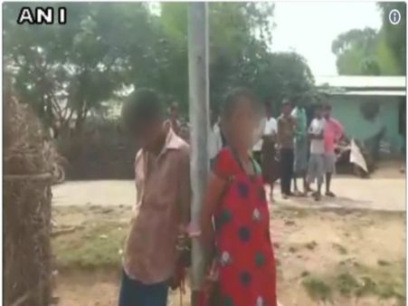 नाजायज संबंध का आरोप: शादीशुदा महिला और युवक से हुआ ये सलूक