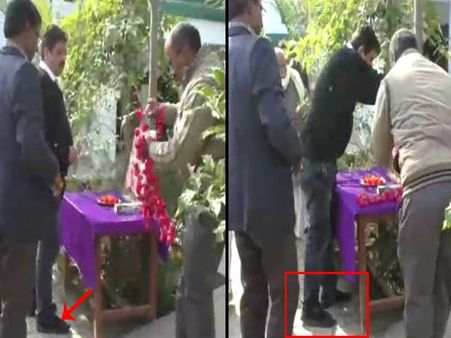 VIDEO: अमेठी में सीडीओ और बीएसए ने जूता पहनकर की मां सरस्वती की पूजा, लोगों में गुस्सा