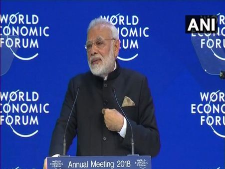 #worldEconomicForum2018: संस्कृत में श्लोक पढ़कर मोदी ने दिया दुनिया को संदेश