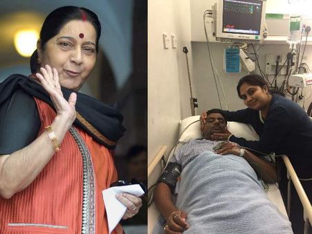 महिला के पति को दुबई में आया ब्रेन स्ट्रोक, एक ट्वीट पर सुषमा स्वराज ने की मदद