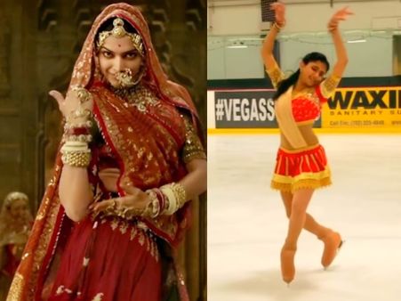 Video: हर जगह छाया दीपिका पादुकोण के 'घूमर' का जादू, डांसर ने बर्फ पर लगाए गाने पर ठुमके