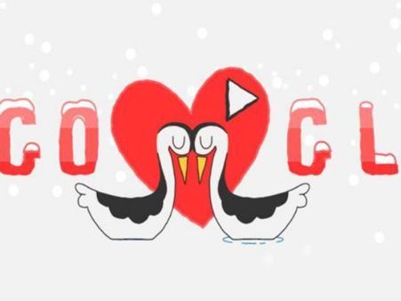Google Doodle: डूडल पर चढ़ा प्यार का रंग, डांस करते नजर आए 'Love Birds'