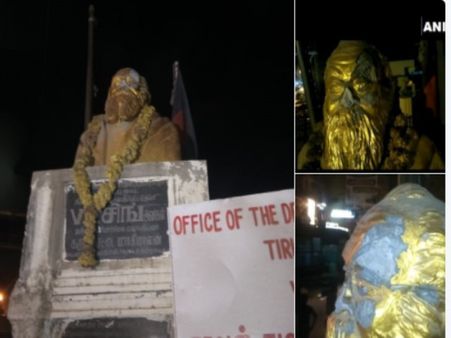 पेरियार की मूर्ति गिराने के आरोप में गिरफ्तार भाजपा नेता को पार्टी ने किया निष्कासित