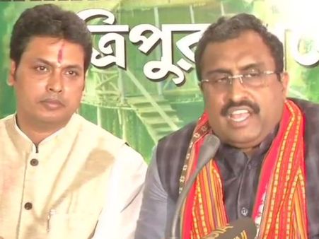 #Tripuraelection2018: राम माधव बोले- प्रदेश में हम परिवर्तनकारी सरकार बनाएंगे, हमें माता त्रिपुर सुंदरी का आशीर्वाद मिला है