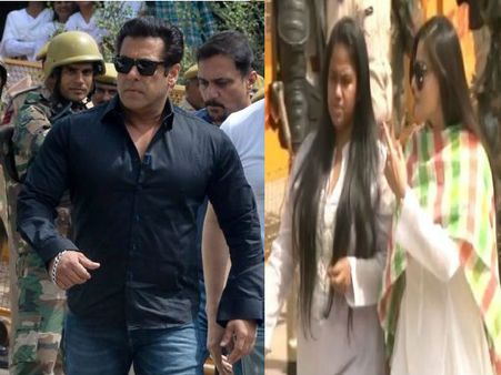 #BlackbuckCase: सजा के एलान के बाद कोर्टरूम में रो पड़ीं अलवीरा-अर्पिता,सलमान की आंखें भी नम