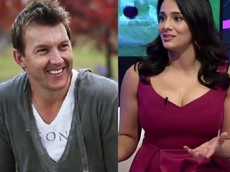 मैच के दौरान ब्रेट ली ने उतारा कोट तो मुस्कुरा पड़ीं मयंती लैंगर, एंकर की स्माइल पर दीवाने हुए फैंस