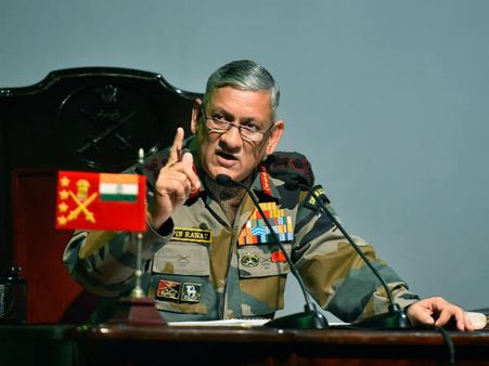 सेना प्रमुख जनरल बिपिन रावत ने कहा आतंकी गतिविधियों में सीजफायर को फॉलो करना मुश्किल