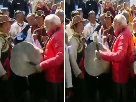 वैष्णवों के प्रसिद्ध धाम मुक्तिनाथ पहुंचकर पीएम मोदी ने बजाया ढोल, देखिए VIDEO