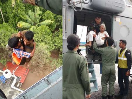 Kerala Flood: केरल में 'तबाही' के बीच एयरफोर्स ने संभाली कमान, ऐसे बचा रहे लोगों की जान