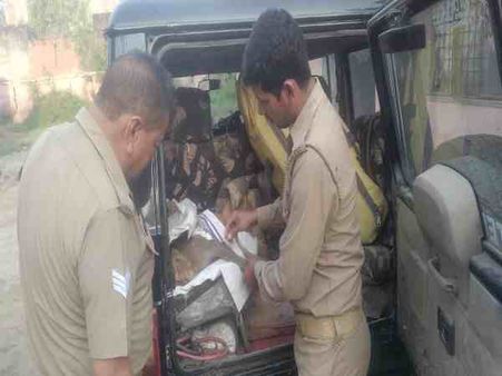 यूपी: सड़क हादसे में घायल बंदर के लिए छलका पुलिस का दर्द, वक्त पर अस्पताल पहुंचाकर बचाई जान