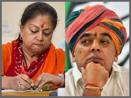 मानवेंद्र के जरिये कांग्रेस ने राजस्थान में की महारानी की किलेबंदी, एमपी-छग में भी सीएम को घेरा