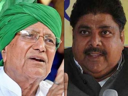 दोनों पोतों के बाद ओम प्रकाश चौटाला ने बड़े बेटे अजय चौटाला को भी पार्टी से निकाला