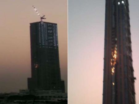 कोलकाता: 65 मंजिला इमारत में आग, दमकल की 7 गाड़ियां मौके पर