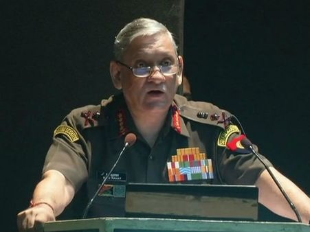 सेना प्रमुख जनरल रावत बोले भारत का सिर्फ एक मकसद अपनी आतंरिक और बाहरी सुरक्षा तय करना