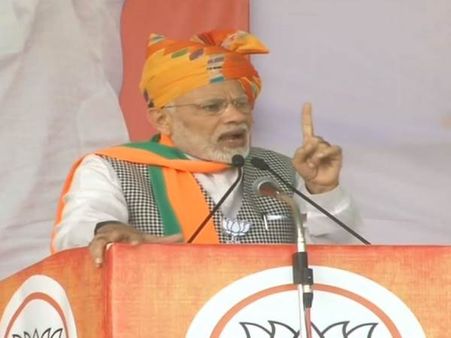 राजस्थान के नागौर में बोले मोदी, मूंग-मसूर में फर्क ना जानने वाले नामदार खेती सिखा रहे