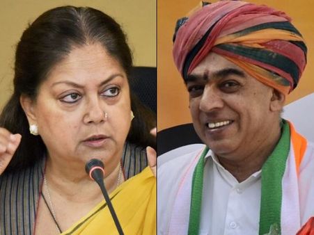 मानवेंद्र सिंह के अपने खिलाफ चुनाव लड़ने पर वसुंधरा ने कही बड़ी बात