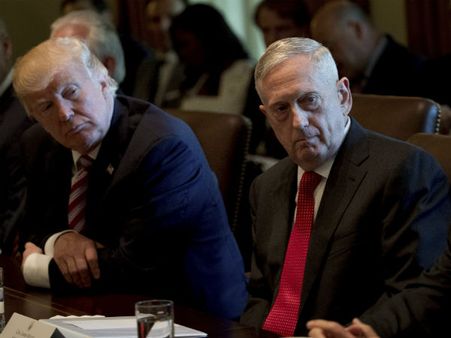 सीरिया पर अमेरिकी राष्‍ट्रपति ट्रंप के ऐलान के एक दिन बाद ही रक्षा मंत्री जिम मैटीस का इस्‍तीफा