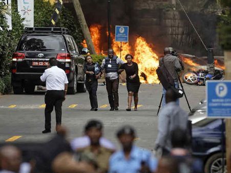 केन्‍या की राजधानी नैरोबी में होटल पर आतंकी हमला, अब तक 21 लोगों की मौत