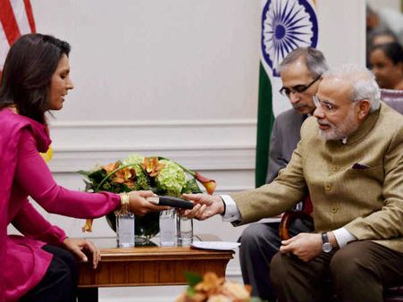 नरेंद्र मोदी से मेरी मुलाकात को गलत तरह से दिखाया जा रहा- तुलसी गबार्ड