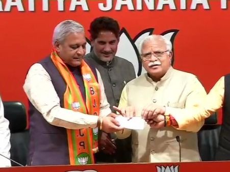 होली के दिन इनेलो को लगा बड़ा झटका, MLA रणवीर गंगवा भाजपा में शामिल