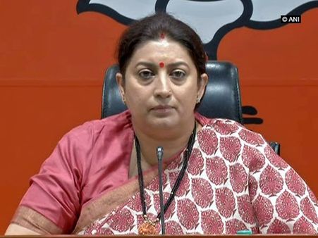स्मृति ईरानी ने प्रियंका पर लगाया लाल बहादुर शास्त्री के अपमान का आरोप, शेयर किया विडियो