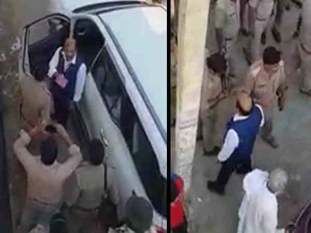 अमरोहा गठबंधन प्रत्याशी दानिश अली की इंस्पेक्टर के साथ नोकझोंक, धमकाते हुए वीडियो हुआ वायरल